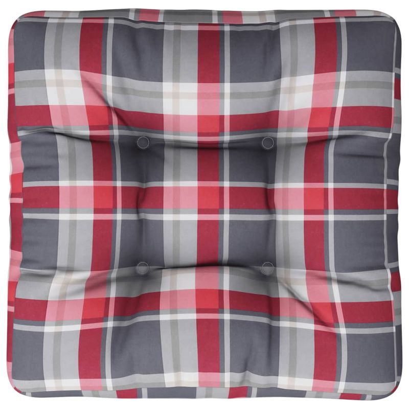 Casa si Gradina - Gradina si terasa - Mobilier exterior - Perne decorative exterior - Perne de paleti, rosu carouri, material textil - Infinity.ro