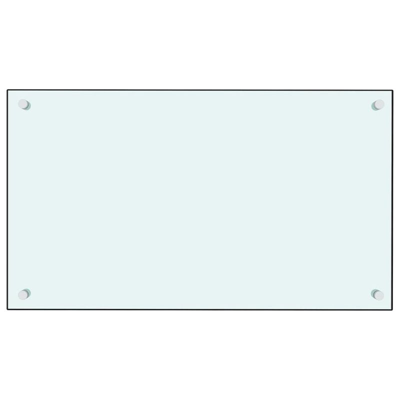 Casa si Gradina - Sanitare - Chiuveta bucatarie si accesorii - Accesorii chiuvete - Panou antistropi bucatarie 2 buc. alb 70x40cm sticla securizata - Infinity.ro