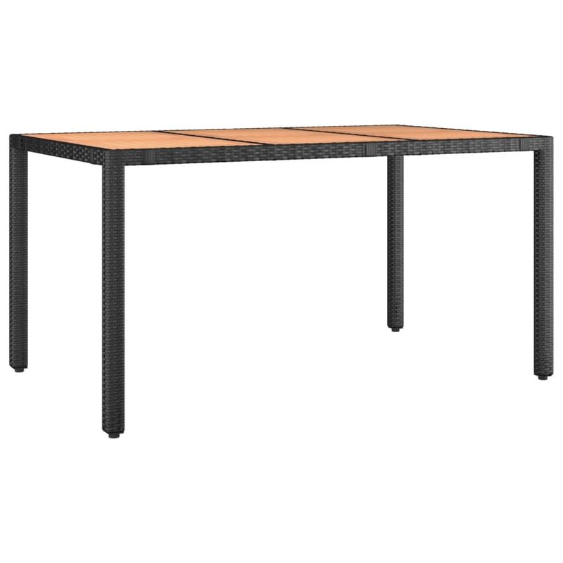 Casa si Gradina - Gradina si terasa - Mobilier exterior - Seturi mobila gradina - Set bistro de gradina, 7 piese, cu perne, negru, poliratan - Infinity.ro