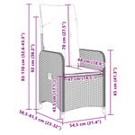 Casa si Gradina - Gradina si terasa - Mobilier exterior - Seturi mobila gradina - Set bistro de gradina, 7 piese, cu perne, negru, poliratan - Infinity.ro