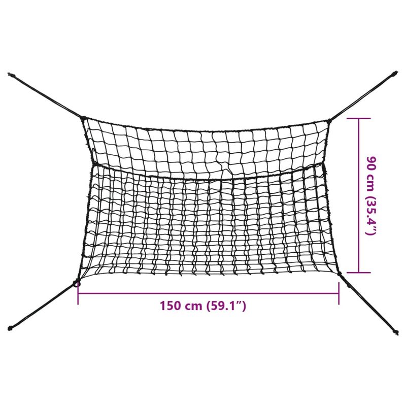 Petshop - Accesorii petshop - Alte accesorii petshop - Plase pentru fan, 2 buc, negru, dreptunghiulara, 150x90 cm, PP - Infinity.ro