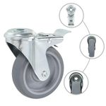 Casa si Gradina - Constructii - Depozitare, transport si protectie - Accesorii echipamente pentru transport si ridicat - Roti pivotante cu gaura pentru surub, 32 buc., 100 mm - Infinity.ro