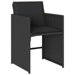 Casa si Gradina - Gradina si terasa - Mobilier exterior - Seturi mobila gradina - Set mobilier de exterior cu perne, 11 piese, negru, poliratan - Infinity.ro