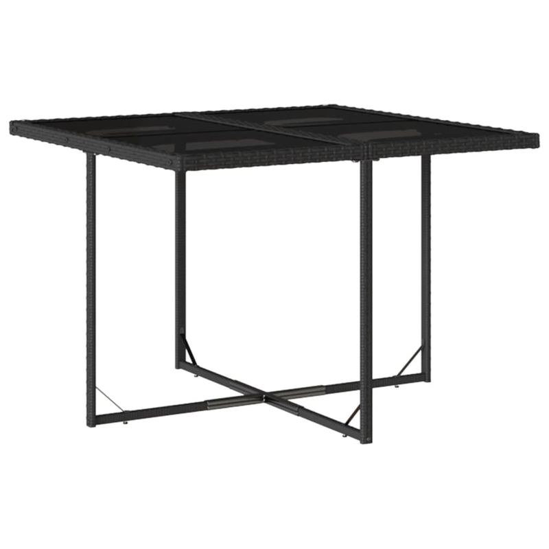 Casa si Gradina - Gradina si terasa - Mobilier exterior - Seturi mobila gradina - Set mobilier de gradina cu perne, 5 piese, negru, poliratan - Infinity.ro
