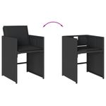 Casa si Gradina - Gradina si terasa - Mobilier exterior - Seturi mobila gradina - Set mobilier de gradina cu perne, 5 piese, negru, poliratan - Infinity.ro