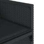 Casa si Gradina - Gradina si terasa - Mobilier exterior - Seturi mobila gradina - Set mobilier de gradina cu perne, 5 piese, negru, poliratan - Infinity.ro