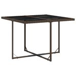 Casa si Gradina - Gradina si terasa - Mobilier exterior - Seturi mobila gradina - Set mobilier de gradina, 5 piese, cu perne, maro, poliratan - Infinity.ro