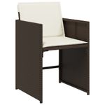 Casa si Gradina - Gradina si terasa - Mobilier exterior - Seturi mobila gradina - Set mobilier de gradina, 5 piese, cu perne, maro, poliratan - Infinity.ro