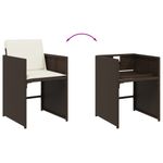 Casa si Gradina - Gradina si terasa - Mobilier exterior - Seturi mobila gradina - Set mobilier de gradina, 5 piese, cu perne, maro, poliratan - Infinity.ro