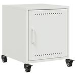 Casa si Gradina - Mobilier - Comode si corpuri - Noptiere - Noptiera, alb, 36x39x43,5 cm, otel - Infinity.ro
