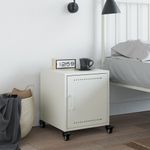 Casa si Gradina - Mobilier - Comode si corpuri - Noptiere - Noptiera, alb, 36x39x43,5 cm, otel - Infinity.ro
