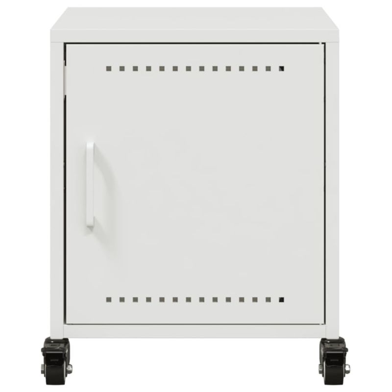 Casa si Gradina - Mobilier - Comode si corpuri - Noptiere - Noptiera, alb, 36x39x43,5 cm, otel - Infinity.ro