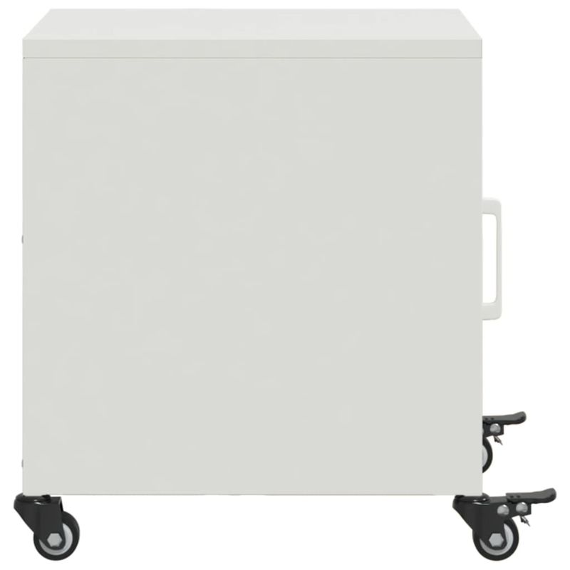 Casa si Gradina - Mobilier - Comode si corpuri - Noptiere - Noptiera, alb, 36x39x43,5 cm, otel - Infinity.ro