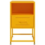 Casa si Gradina - Mobilier - Comode si corpuri - Noptiere - Noptiera, galben mustar, 36x39x60,5 cm, otel - Infinity.ro