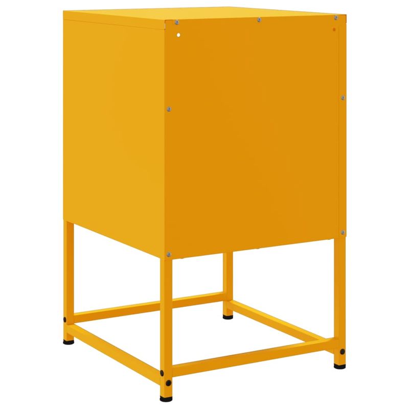 Casa si Gradina - Mobilier - Comode si corpuri - Noptiere - Noptiera, galben mustar, 36x39x60,5 cm, otel - Infinity.ro