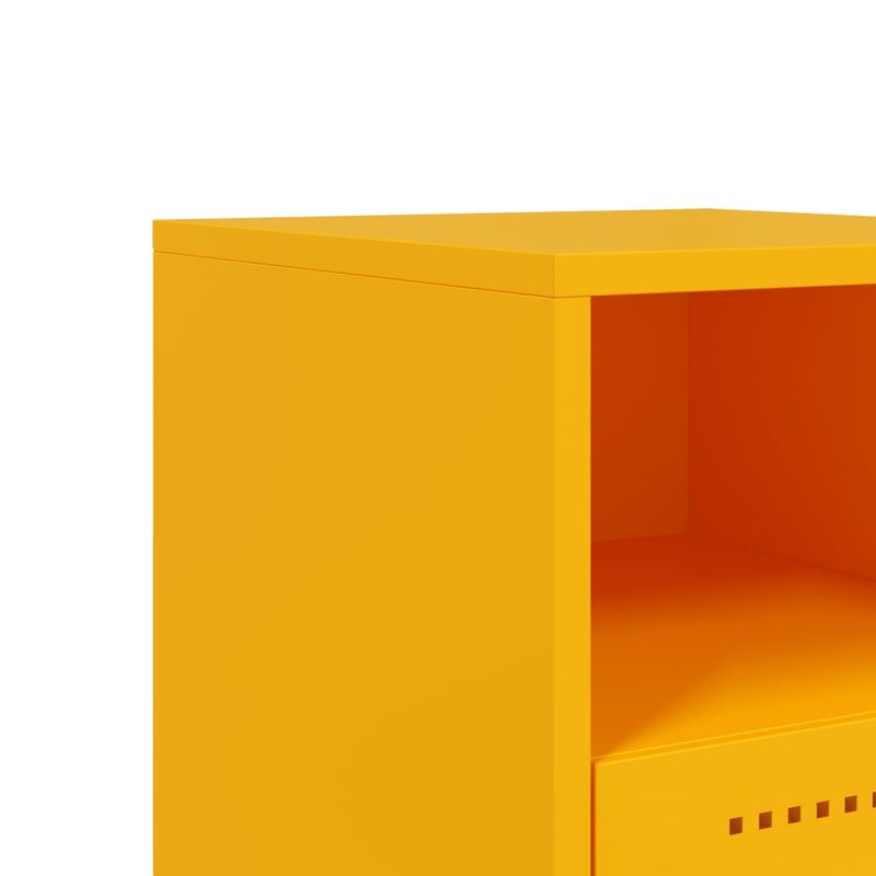 Casa si Gradina - Mobilier - Comode si corpuri - Noptiere - Noptiera, galben mustar, 36x39x60,5 cm, otel - Infinity.ro