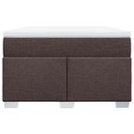 Casa si Gradina - Mobilier - Paturi si accesorii - Paturi - Pat box spring cu saltea, maro inchis, 120x190 cm, textil - Infinity.ro