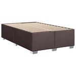 Casa si Gradina - Mobilier - Paturi si accesorii - Paturi - Pat box spring cu saltea, maro inchis, 120x190 cm, textil - Infinity.ro