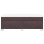 Casa si Gradina - Mobilier - Paturi si accesorii - Paturi - Pat box spring cu saltea, maro inchis, 120x190 cm, textil - Infinity.ro