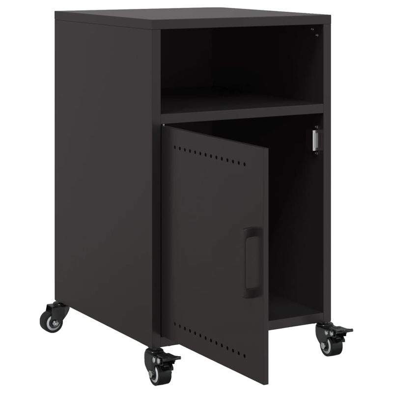 Casa si Gradina - Mobilier - Comode si corpuri - Noptiere - Noptiera, negru, 36x39x59 cm, otel - Infinity.ro