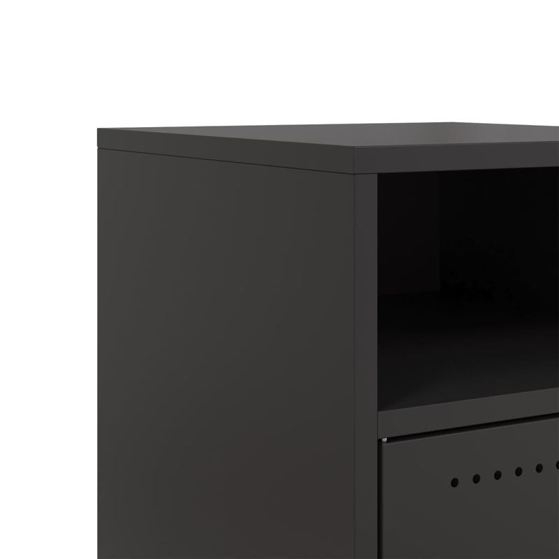 Casa si Gradina - Mobilier - Comode si corpuri - Noptiere - Noptiera, negru, 36x39x59 cm, otel - Infinity.ro