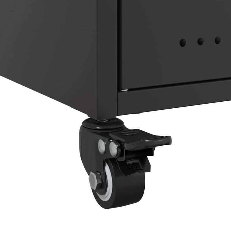 Casa si Gradina - Mobilier - Comode si corpuri - Noptiere - Noptiera, negru, 36x39x59 cm, otel - Infinity.ro