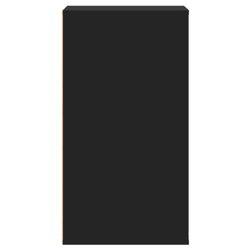 Casa si Gradina - Mobilier - Comode si corpuri - Comode - Dulap colt cu sertare negru 40x41x76 cm lemn prelucrat - Infinity.ro