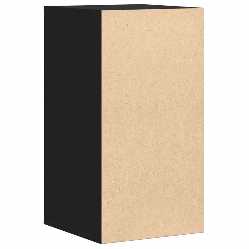 Casa si Gradina - Mobilier - Comode si corpuri - Comode - Dulap colt cu sertare negru 40x41x76 cm lemn prelucrat - Infinity.ro