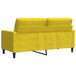 Casa si Gradina - Mobilier - Canapele si coltare - Canapele - Canapea cu 2 locuri, galben, 140 cm, catifea - Infinity.ro