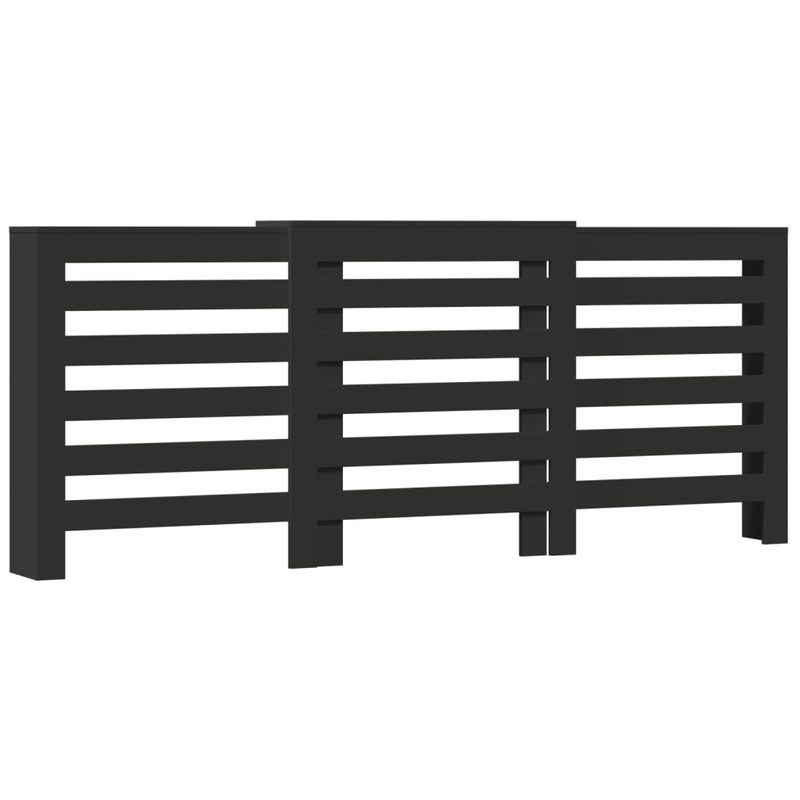 Casa si Gradina - Termice - Calorifere si accesorii - Accesorii calorifere - Masca pentru calorifer, negru, 205x21,5x83,5 cm, lemn prelucrat - Infinity.ro
