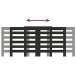 Casa si Gradina - Termice - Calorifere si accesorii - Accesorii calorifere - Masca pentru calorifer, negru, 205x21,5x83,5 cm, lemn prelucrat - Infinity.ro