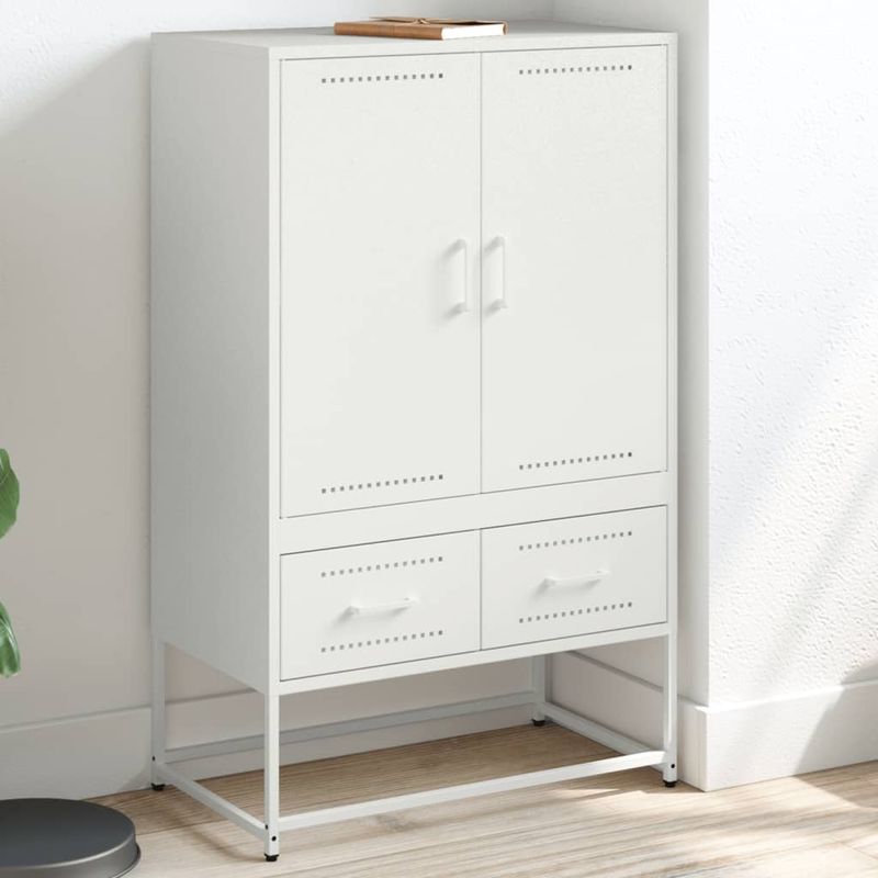 Casa si Gradina - Mobilier - Comode si corpuri - Corpuri bucatarie - Dulap inalt, alb, 68x39x111,5 cm, otel laminat la rece - Infinity.ro
