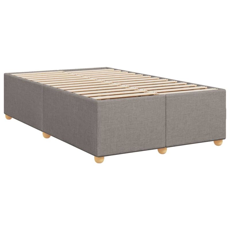 Casa si Gradina - Mobilier - Paturi si accesorii - Paturi - Pat box spring cu saltea, taupe, 120x190 cm material textil - Infinity.ro