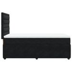 Casa si Gradina - Mobilier - Paturi si accesorii - Paturi - Pat box spring cu saltea, negru, 90x190 cm, catifea - Infinity.ro