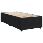 Casa si Gradina - Mobilier - Paturi si accesorii - Paturi - Pat box spring cu saltea, negru, 90x190 cm, catifea - Infinity.ro