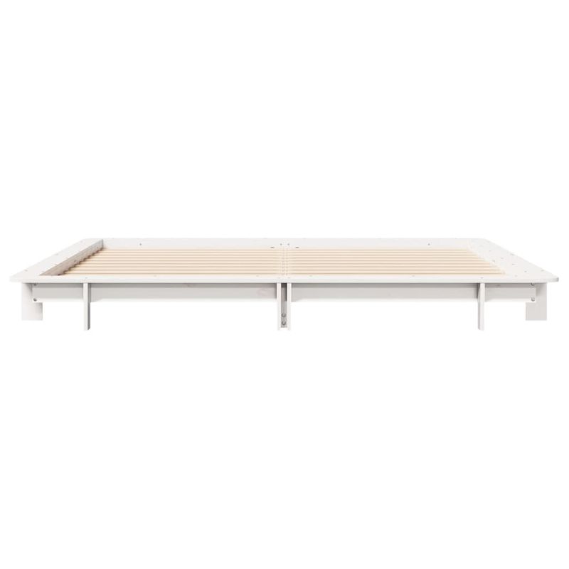 Casa si Gradina - Mobilier - Paturi si accesorii - Paturi - Cadru de pat fara saltea, alb, 180x200 cm, lemn masiv pin - Infinity.ro