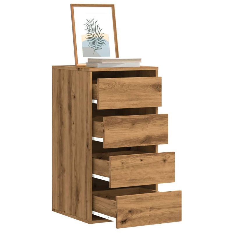 Casa si Gradina - Mobilier - Comode si corpuri - Comode - Dulap colt sertare stejar artizanal 40x41x76 cm lemn prelucrat - Infinity.ro