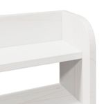Casa si Gradina - Mobilier - Paturi si accesorii - Accesorii paturi - Tablie de pat cu rafturi, 150 cm, lemn masiv de pin, alb, mărime 160x16x82 cm - Infinity.ro