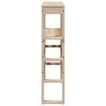 Casa si Gradina - Mobilier - Paturi si accesorii - Accesorii paturi - Tablie de pat cu rafturi, 75 cm, lemn masiv de pin, mărime 81x19x82 cm - Infinity.ro