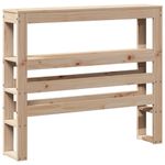 Casa si Gradina - Mobilier - Paturi si accesorii - Accesorii paturi - Tablie de pat cu rafturi, 75 cm, lemn masiv de pin, mărime 81x19x82 cm - Infinity.ro