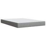 Casa si Gradina - Mobilier - Paturi si accesorii - Paturi - Pat continental cu saltea, gri deschis, 160x200 cm, textil - Infinity.ro