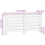 Casa si Gradina/Termice/Calorifere si accesorii/Accesorii calorifere - Masca pentru calorifer, gri sonoma, 175x20x82 cm lemn prelucrat - Infinity.ro