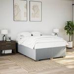 Casa si Gradina - Mobilier - Paturi si accesorii - Paturi - Cadru de pat fara saltea, gri deschis, 160x200 cm, textil - Infinity.ro