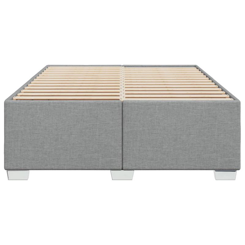 Casa si Gradina - Mobilier - Paturi si accesorii - Paturi - Cadru de pat fara saltea, gri deschis, 160x200 cm, textil - Infinity.ro