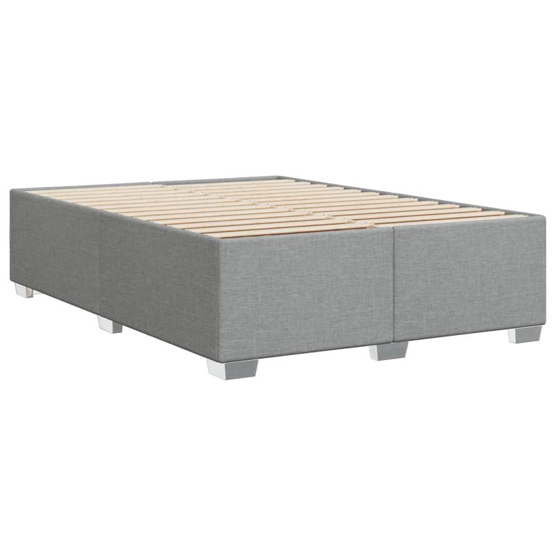 Casa si Gradina - Mobilier - Paturi si accesorii - Paturi - Cadru de pat fara saltea, gri deschis, 160x200 cm, textil - Infinity.ro