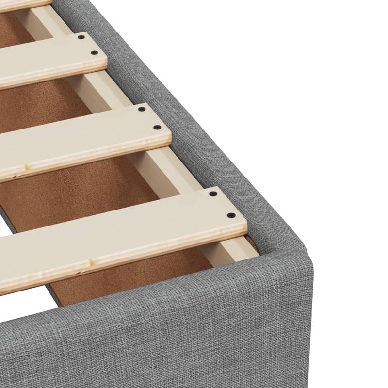 Casa si Gradina - Mobilier - Paturi si accesorii - Paturi - Cadru de pat fara saltea, gri deschis, 160x200 cm, textil - Infinity.ro
