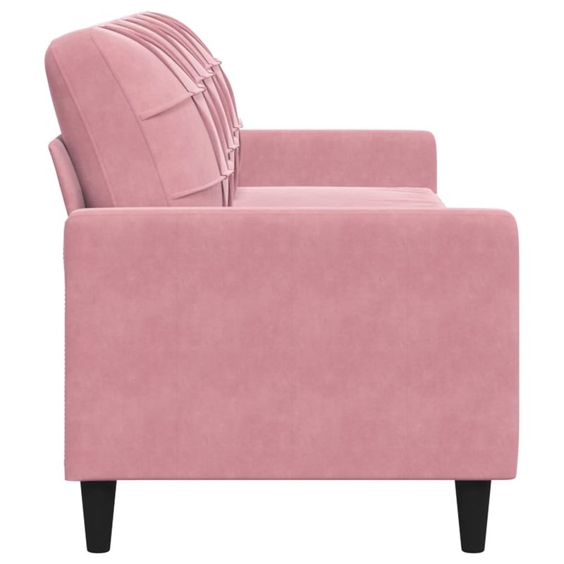 Casa si Gradina - Mobilier - Canapele si coltare - Canapele - Canapea cu 3 locuri, roz, 210 cm, catifea - Infinity.ro