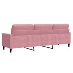Casa si Gradina - Mobilier - Canapele si coltare - Canapele - Canapea cu 3 locuri, roz, 210 cm, catifea - Infinity.ro