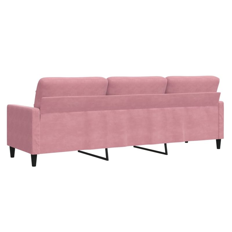 Casa si Gradina - Mobilier - Canapele si coltare - Canapele - Canapea cu 3 locuri, roz, 210 cm, catifea - Infinity.ro