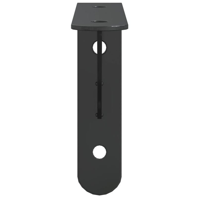 Casa si Gradina - Mobilier - Biblioteci si rafturi - Rafturi - Suporturi rafturi, 4 buc., 15x2,5x11,5 cm negru otel inoxidabil - Infinity.ro